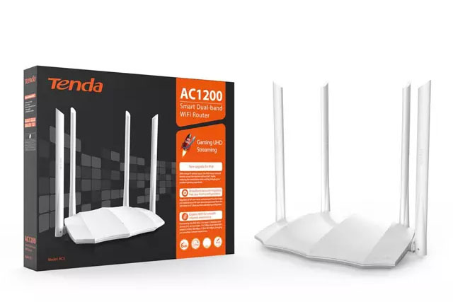 Tenda AC5 AC1200 Mbps Ethernet Dual-Band Wi-Fi Router