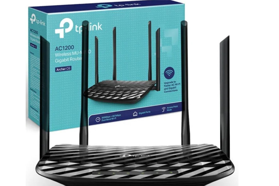 TP-Link Archer C6 V4.0 AC1200 Mbps Gigabit Dual-Band Wi-Fi Router