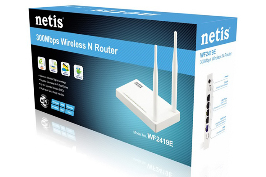 Netis WF2409E 300 Mbps Ethernet Single-Band Wi-Fi Router