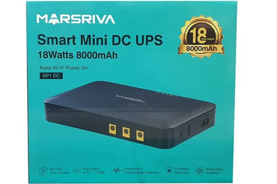 Marsriva KP1 EC 18W 8000mAh Mini DC UPS
