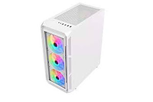 PC Power PG-GC2301 WH Mesh Mid Tower White ATX Gaming Desktop Casing