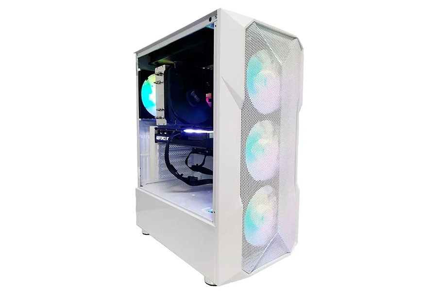 PC Power PG-GC2301 WH Mesh Mid Tower White ATX Gaming Desktop Casing