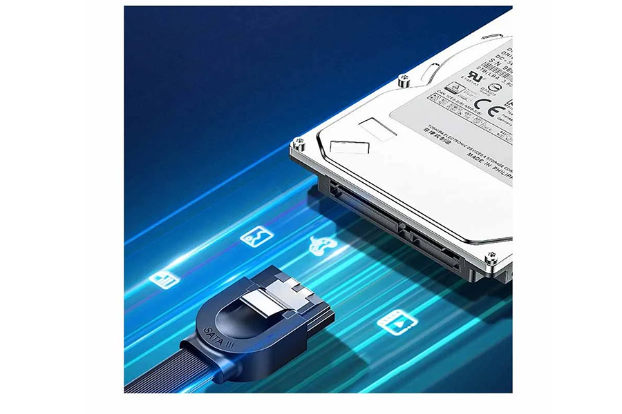 Ugreen US217 (30796) Sata Male to Male 0.5 Meter Black Data Cable