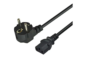 2-Pin Black Desktop Power Cable