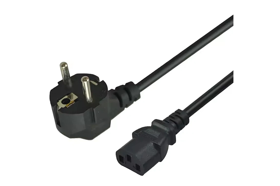 2-Pin Black Desktop Power Cable