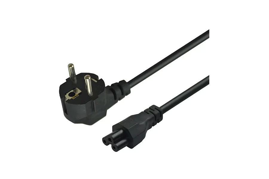 2-Pin Black Laptop Power Cable