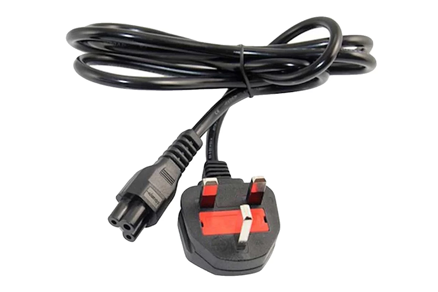 3-Pin 1.5 Meter Black & White Desktop Power Cable