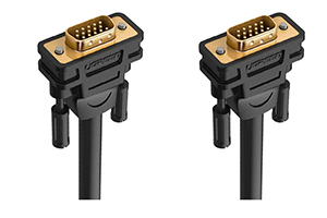 VGA Male to Male 15 Meter Black Cable: